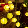 Small Lantern String Lights USB Powered 50 LEDs Waterproof Outdoor Fairy Light for Patio