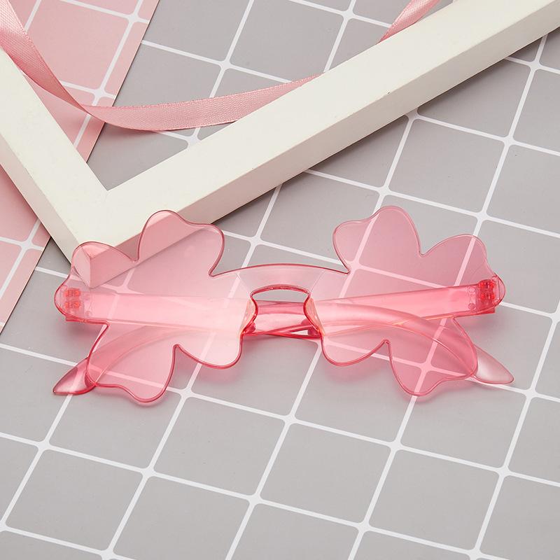 One-Piece Flower Sunglasses, Women'S One-Piece Glasses, Bow Sunglasses, Candy-Colored Glasses.
