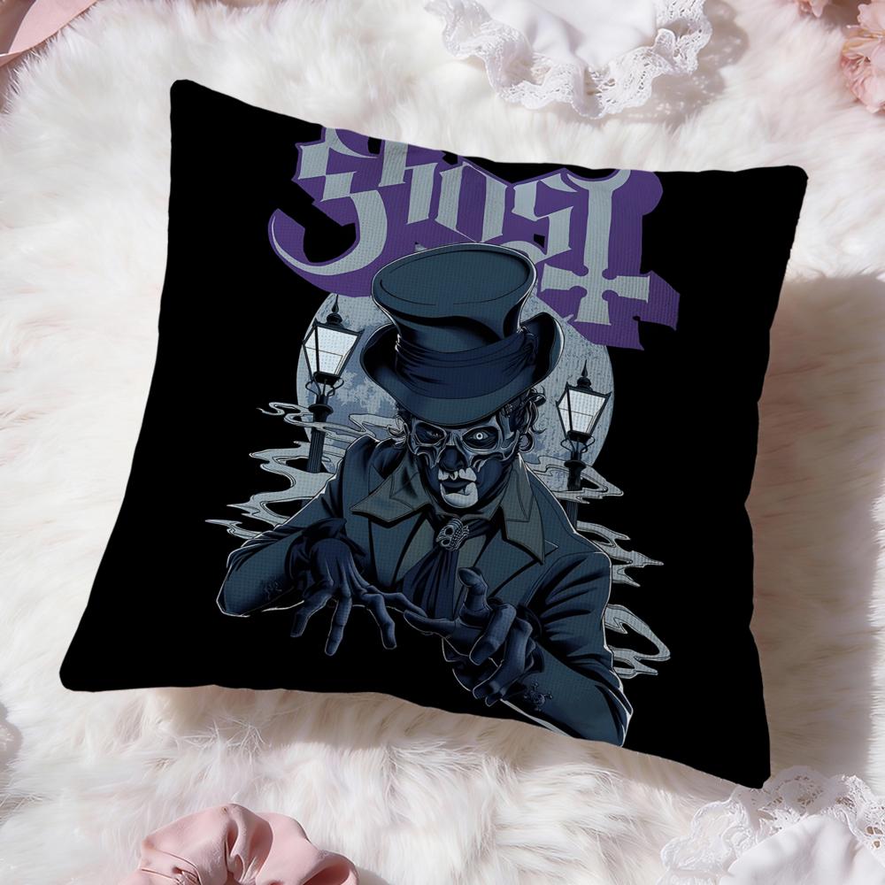 cool band Ghost Cushion Cover Premium Comfort Reversible Pillow Cove -Two in One Design for Any Room & Car Interior