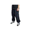 Adidas Originals Wing Chun Series Loc Loose Pants Solid Color Drawstring Loose Knit Sports Pants Unisex Pants Black IZ1530
