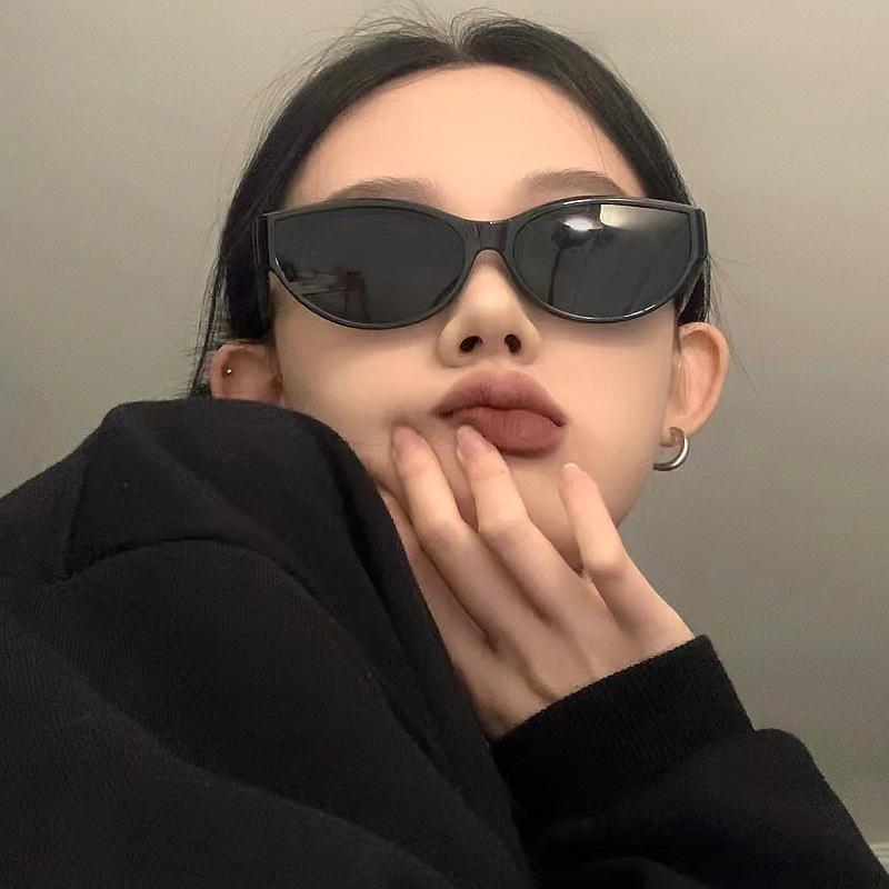 Personalized Black Narrow-Frame Sunglasses Women'S Technology Accessories Sunglasses Fashion High-End Glasses To Take Pictures