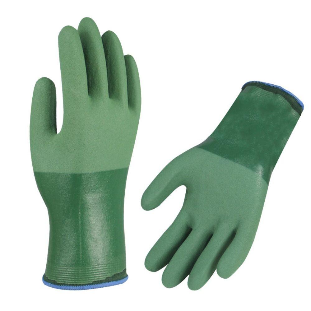 Full Palm Nitrile Gloves Thickened Chemical Proof Gloves Reusable Oil Resistant Gloves  Industrial