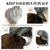Hair Bun Hairpiece Fully Short Ponytail Bun Hair Chignon with Comb Clip  BBun Updo Drawstringun Synthetic Hair Pieces Extension for Women