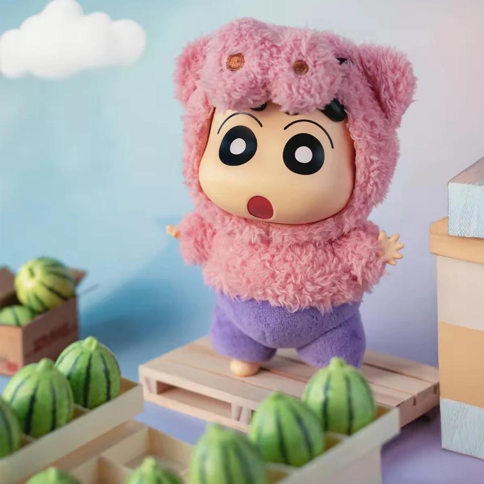 TOPTOY Crayon Shin-chan Plush Blind Box Mystery Figures Party Series Trendy Collectible Toy Gift