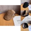 Simple Retro Solid Color Suede Neutral Casual Beret For Casual Winter Fashion