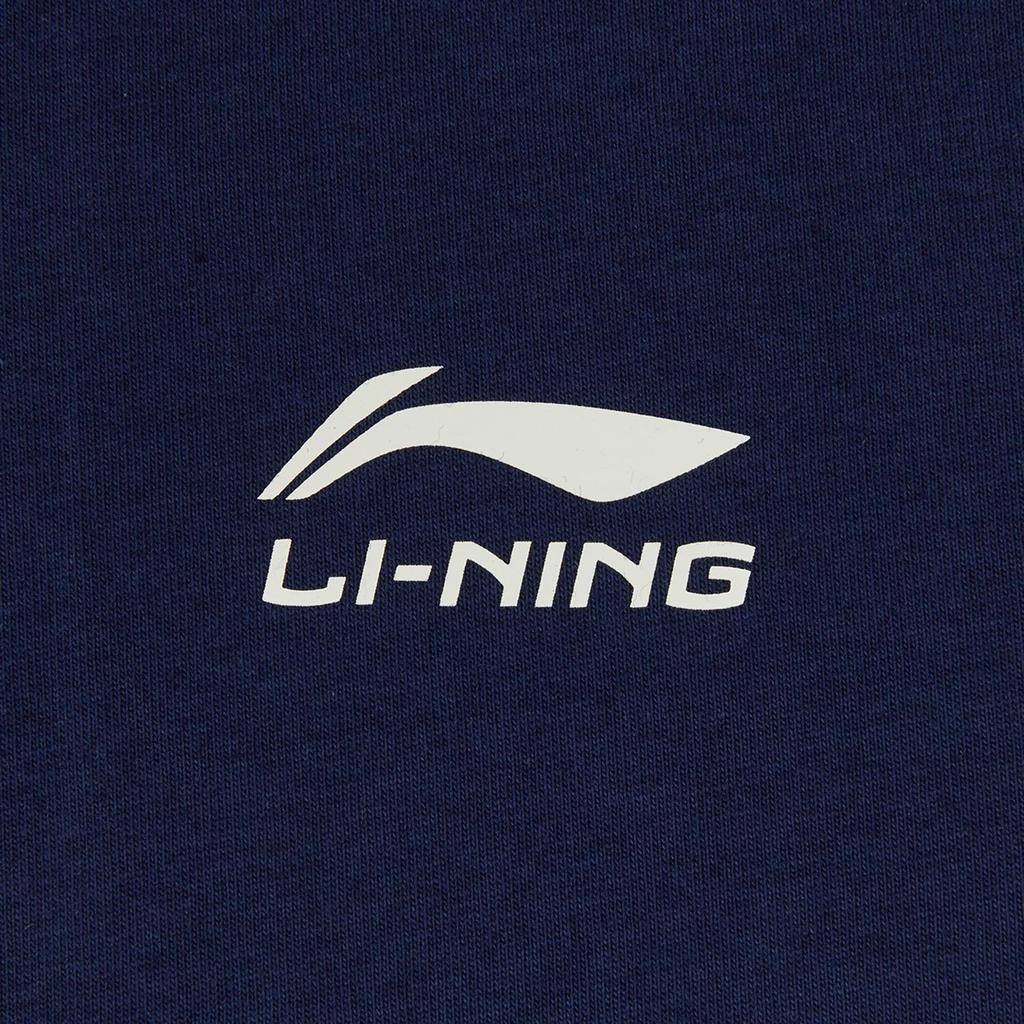 Li Ning Sports Lifestyle Series American Retro Casual Fashion Versatile Summer T-Shirt Loose Round Neck Logo Printed T-Shirt Unisex tops ATSW263-5