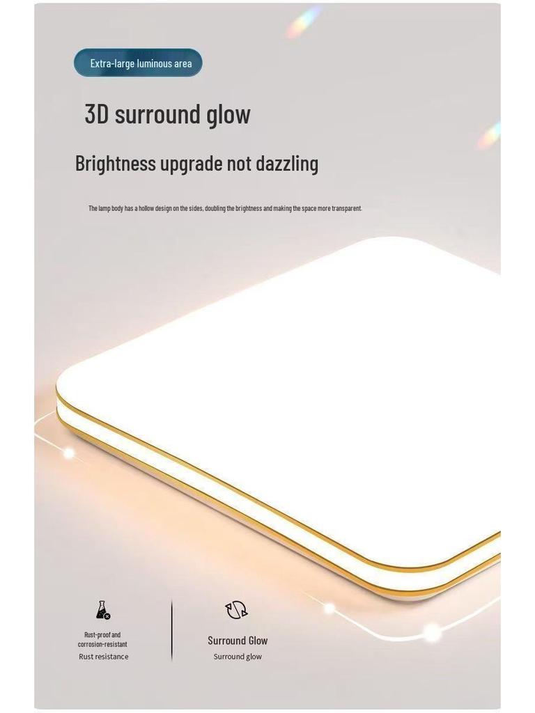 Ultra-Thin LED Ceiling Light: Modern Minimalist for Bedroom, Living Room, Kitchen, Balcony, and Corridor