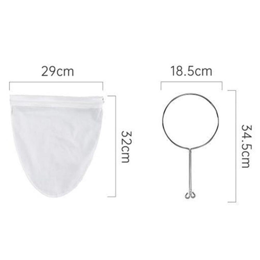 Zipper Closure Reusable Coffee Filter Cotton Fabric Cotton Filter Sock For Milk Tea