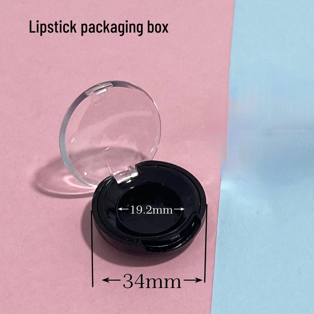 0,5 ml Przezroczysta Tubka Błyszczyka do Ust z Czarną Nakrętką - Opakowanie Kosmetyczne DIY