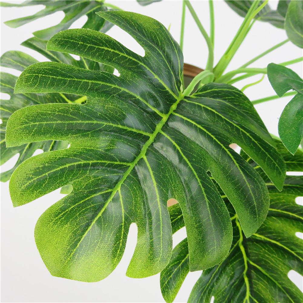 1Pc Artificial Monstera Simulation Plant Wedding Home Hotel Cafe Party Decor Christmas Ornament