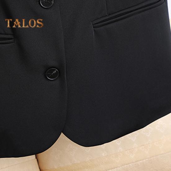 Dámská vesta bez rukávů s dvojitými knoflíčky Západní styl Slim Fit Cardigan Kabát Kabát Čistá barva Deep V Výstřih Formální Obchodní styl Dámská Vesta