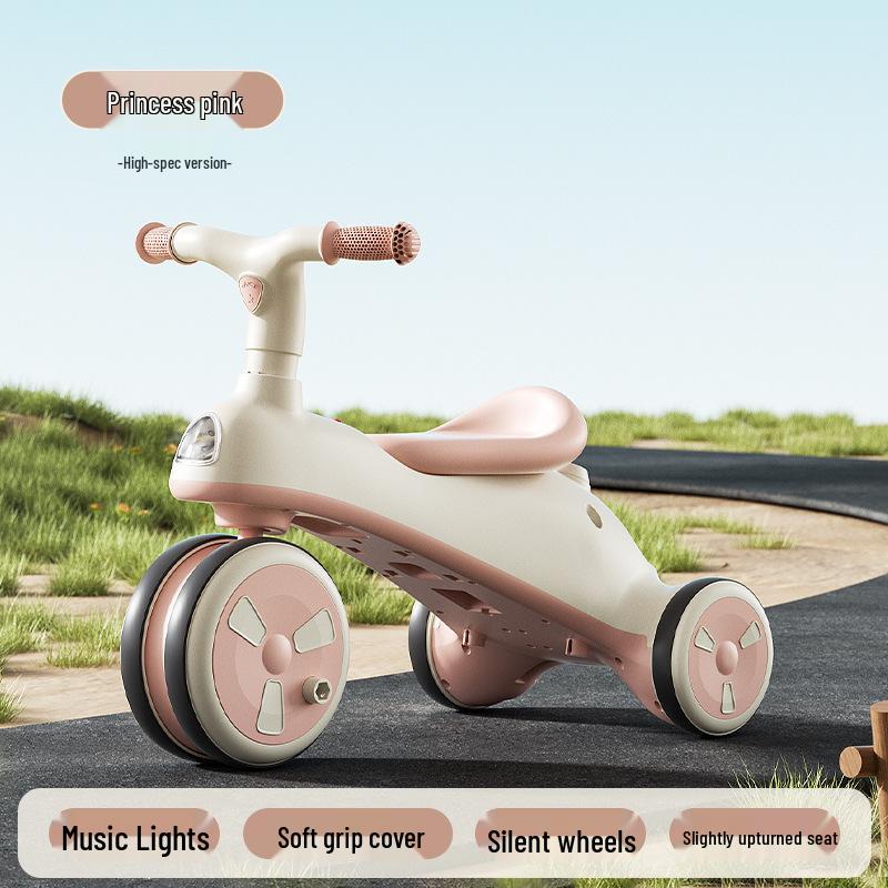 Multi-Functional Unisex Children's Tricycle: 3-in-1 Ride and Push for Ages 1 and Up