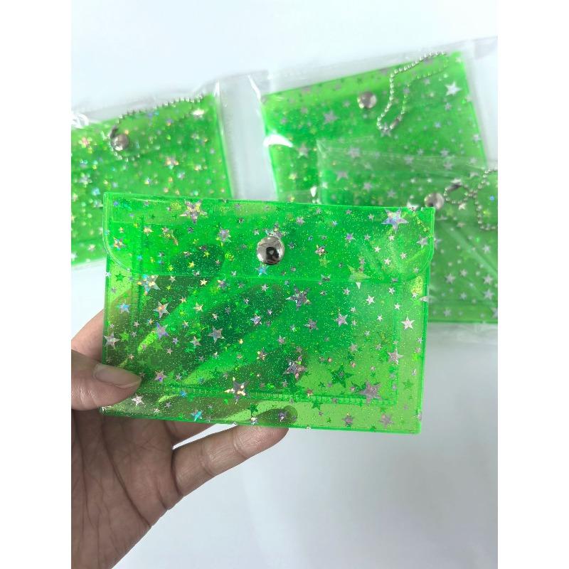 1Pc Transparent ID Credit Card Organizer Bag Waterproof Keys Coin Purse Earphone Cable Storage Bag Mini Wallet Organizer Case