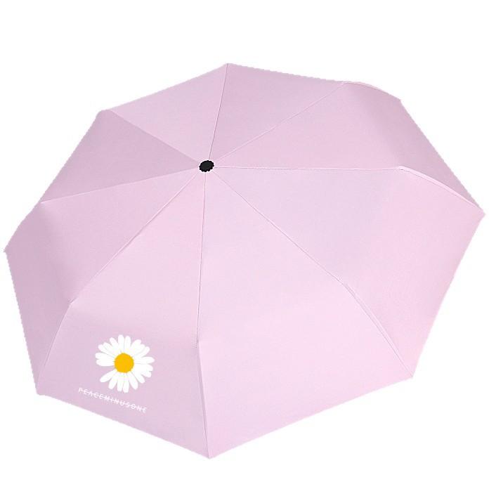 Automatic Umbrella GD Daisy Triple Folding Vinyl UV Protection Parasol Set