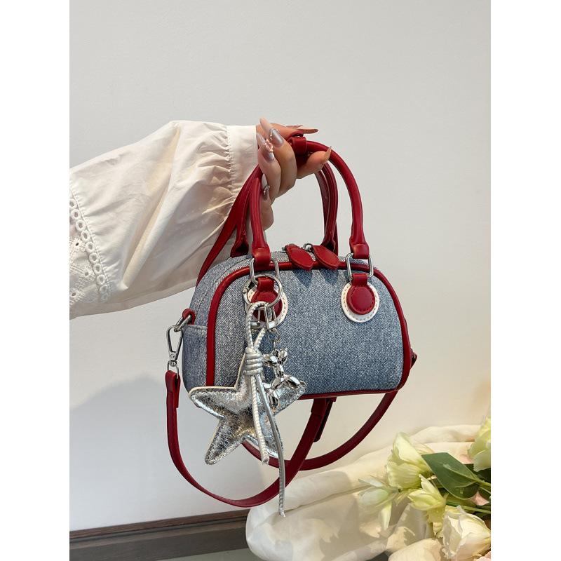 New Retro Denim Bag Women's Niche Design Fashion Versatile Shoulder Messenger Bag Handbag