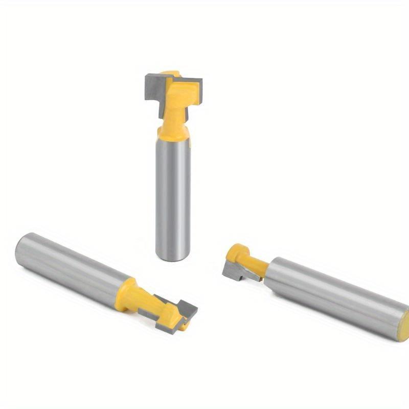 Set 3 Buc/Set Freze T-Slot Coadă 8mm Set Freze Router Bits Bit Gaură Cheie Freză T-Slot Șurub Hexagonal Pentru Lemn Unealtă Prelucrare Lemn