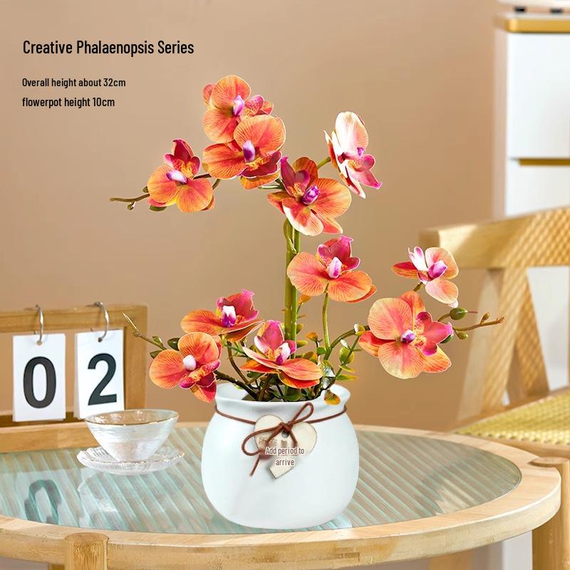 

Artificial Phalaenopsis Flower Set: Indoor TV Cabinet Decor