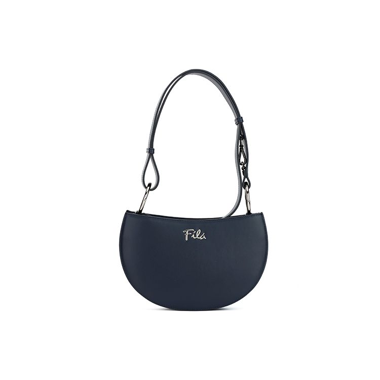 FILA Fashion Casual Versatile Fabric Underarm Shoulder Bag Women bags Legendary-Blue F13W211165F-NV XS