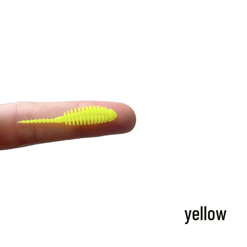 Nadel Schwanz 3,5cm Grundfischen Köder - 10 Weichköder für Rapfen, Barsch, Mandarinfisch, Je 0,2g