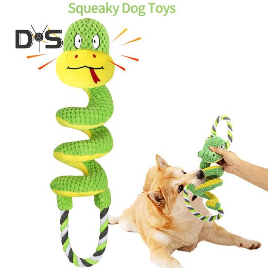 Jucărie de mestecat scârțâitoare pentru câini cu hârtie creponată, pluș în formă de girafă/șarpe, jucărie de tras pentru câini mici, medii și mari