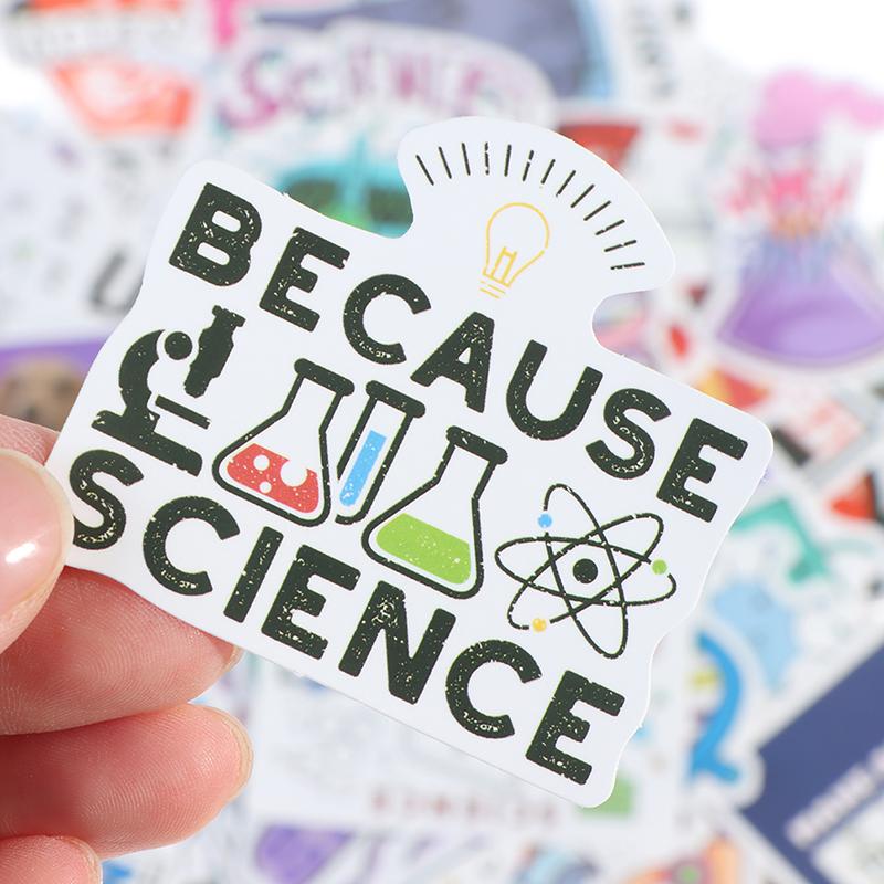 100 ks nálepka Science Chemistry Laboratory pro kufr na notebook na skateboard
