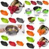 Premium Silicone Pasta Strainer Wide Mouth Colander For Effortless Vegetable And Fruit Drainage In Vibrant Colors
