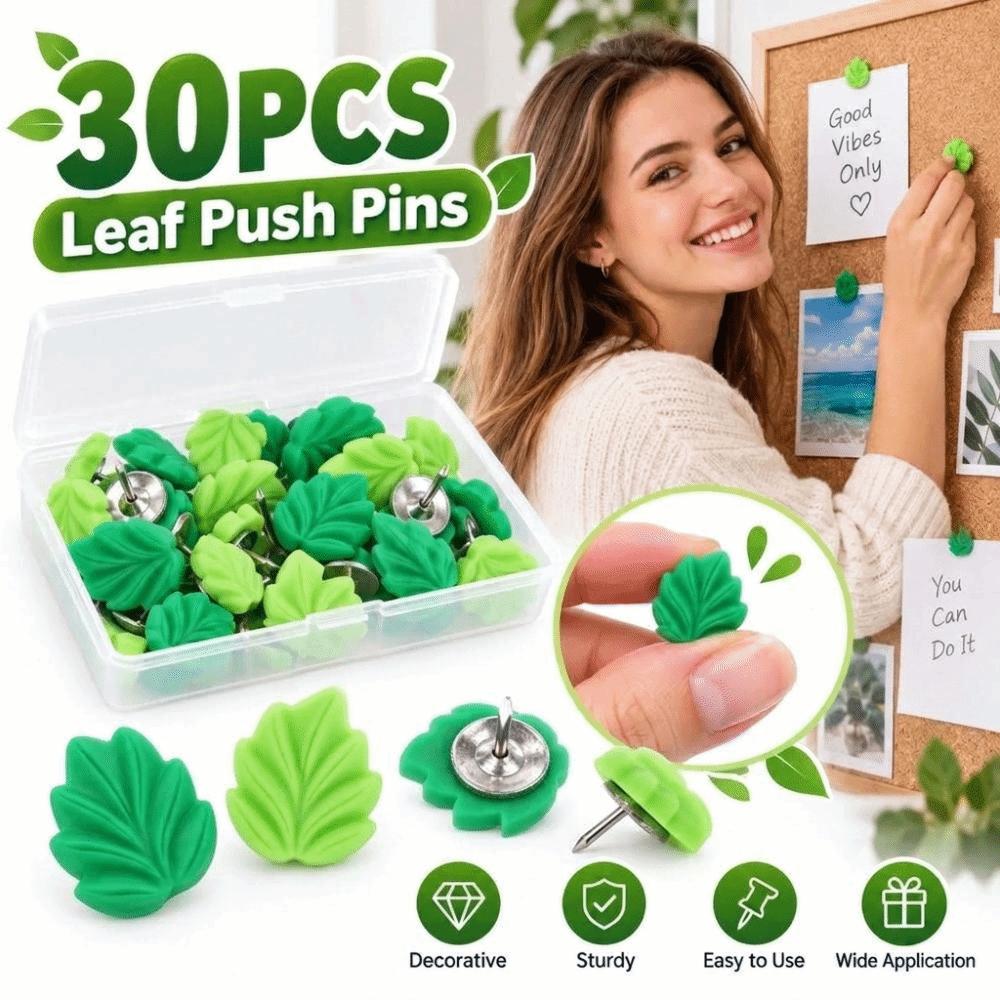 Resin Leaf Push Pins Leaf Shaped Pushpins New Plant Thumb Tacks  Photo Wall
