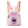 Kpop Synthetic Leather School Backpack for Girls Lightweight Candy Color Campus Bag
