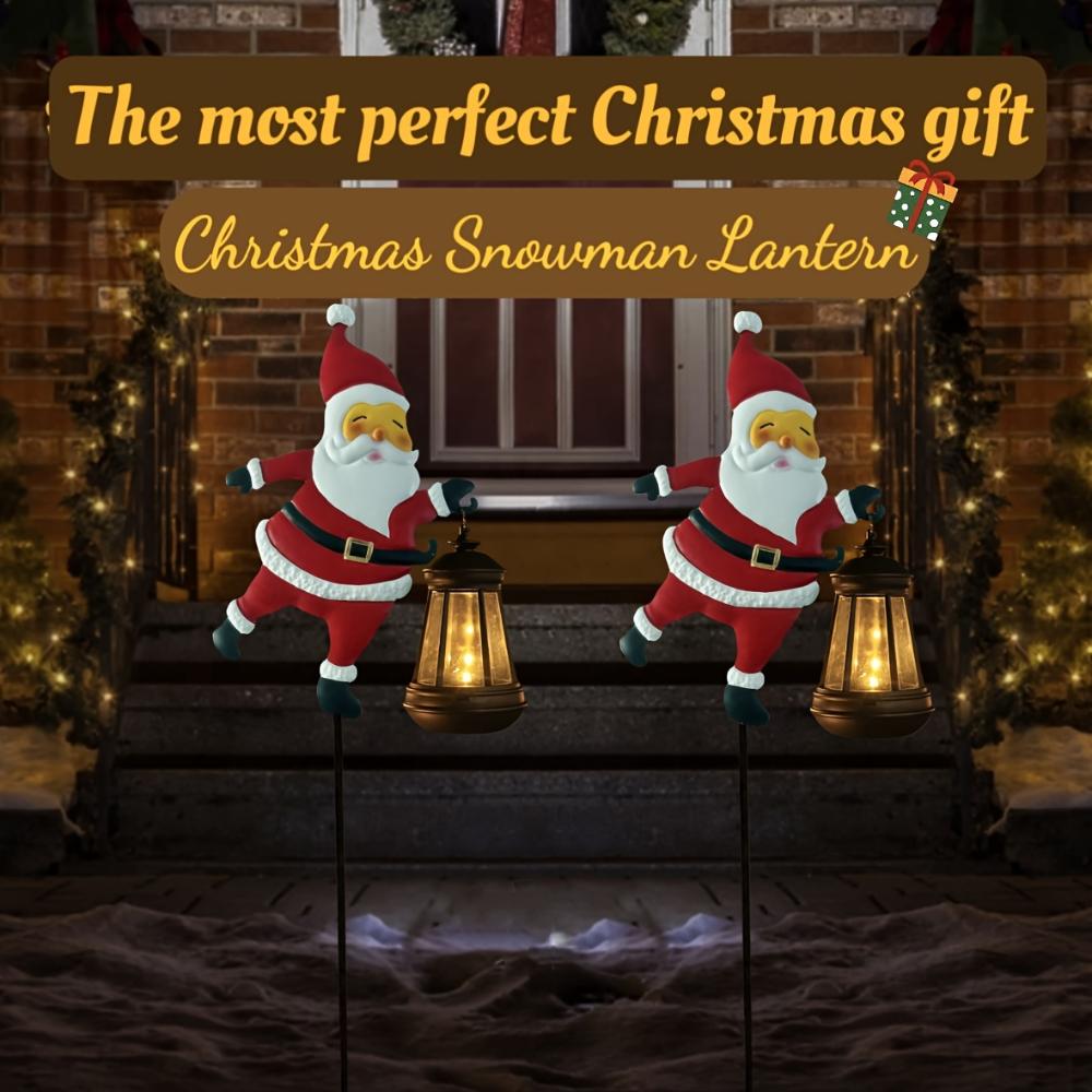 Solar Christmas Lights - IP44 Santa LED Garden Decoration,Garden, Lawn Lighting, Suitable for Outdoor,Suitable for Christmas and Halloween Decorations