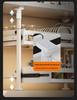 Punch-Free Under-Mount Kitchen Cabinet Pull-Out Dish & Bowl Storage Rack
