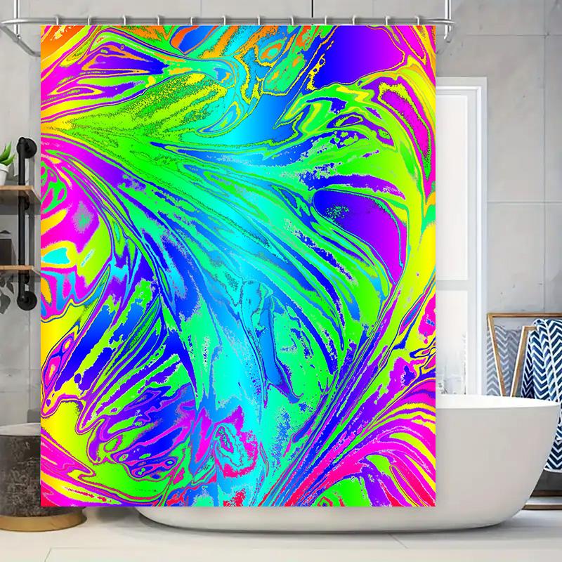 

Rainbow Shower Curtain Bath Decor Printed Waterproof Fabric for Home Decoration Available in Various Sizes (Customizable Colors 90x180cm
