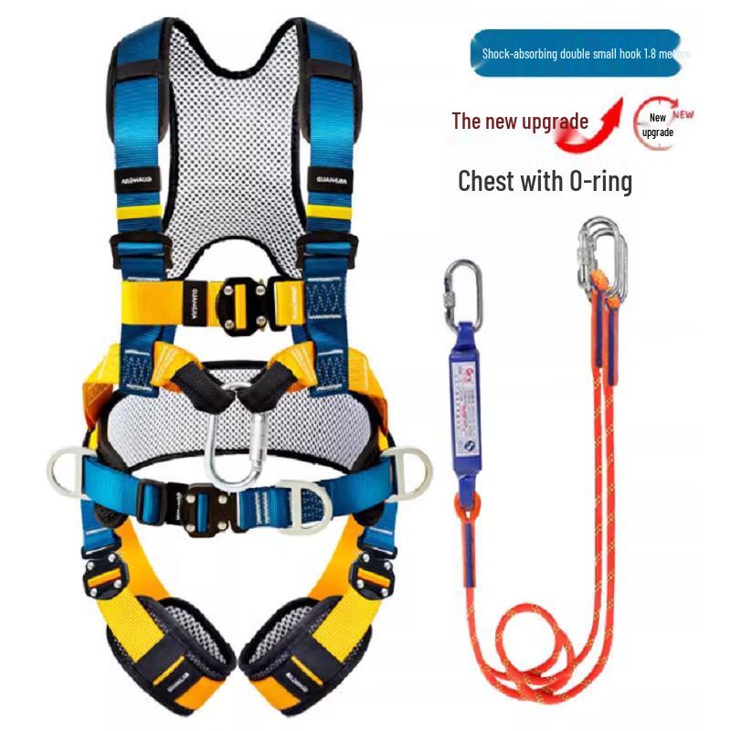 OLOMM Full Body Safety Harness with 1.8m Rope