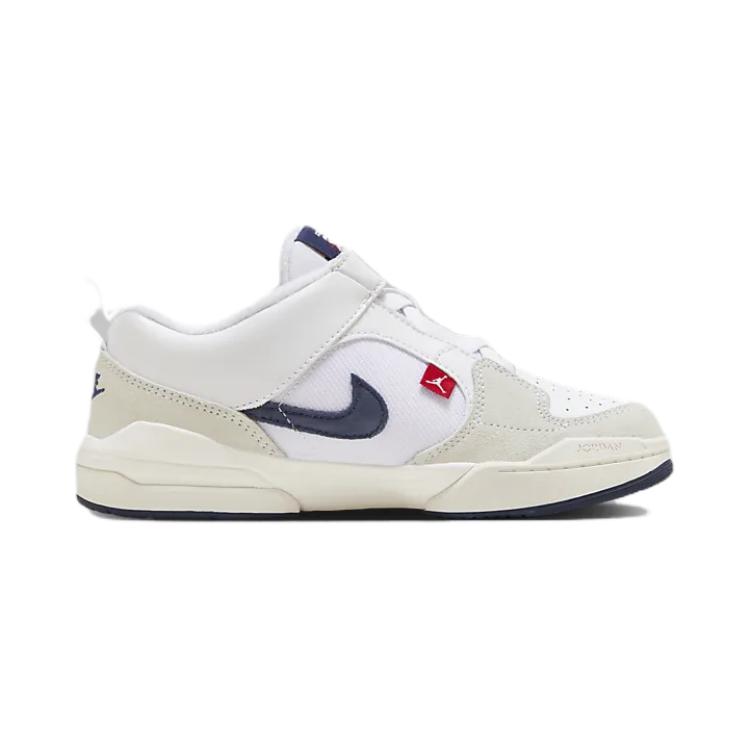 New Jordan Stadium 90 Low-Top Kids Lifestyle Shoes White Gray Children Aged 3-7 Years Old DX4398-146