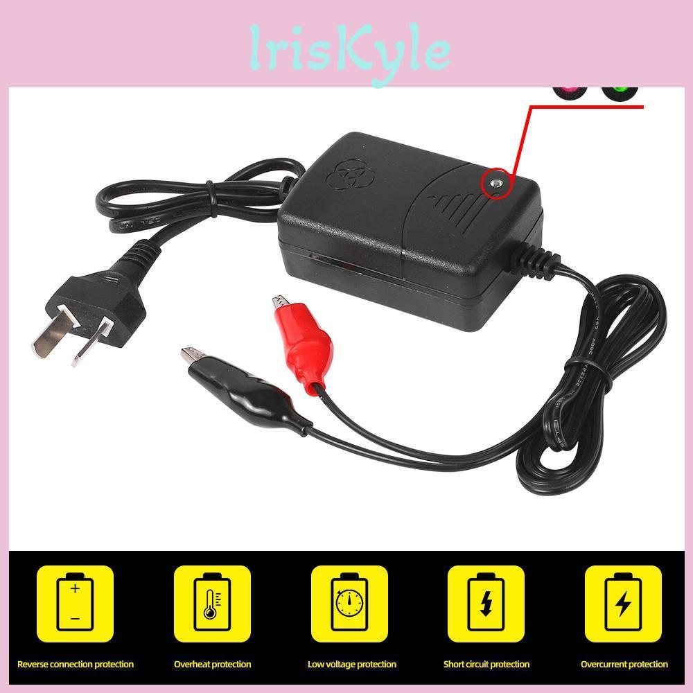 Car 1300ma Battery 12v Smart Charger Rechargeable Sealed Lead Battery Charger For Car Truck Motorcycle