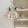 Girls Summer Embroidered Camisole And Fashionable Lace Shorts Two Piece Set Baby Clothing Outfit