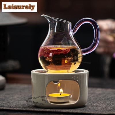 325ML Side Handle Glass Tea Pitcher Tea Divider Sharing Pot Fair Cup Cha Hai Dispenser Justice Cup Fair Mug Tea Stove Supplies