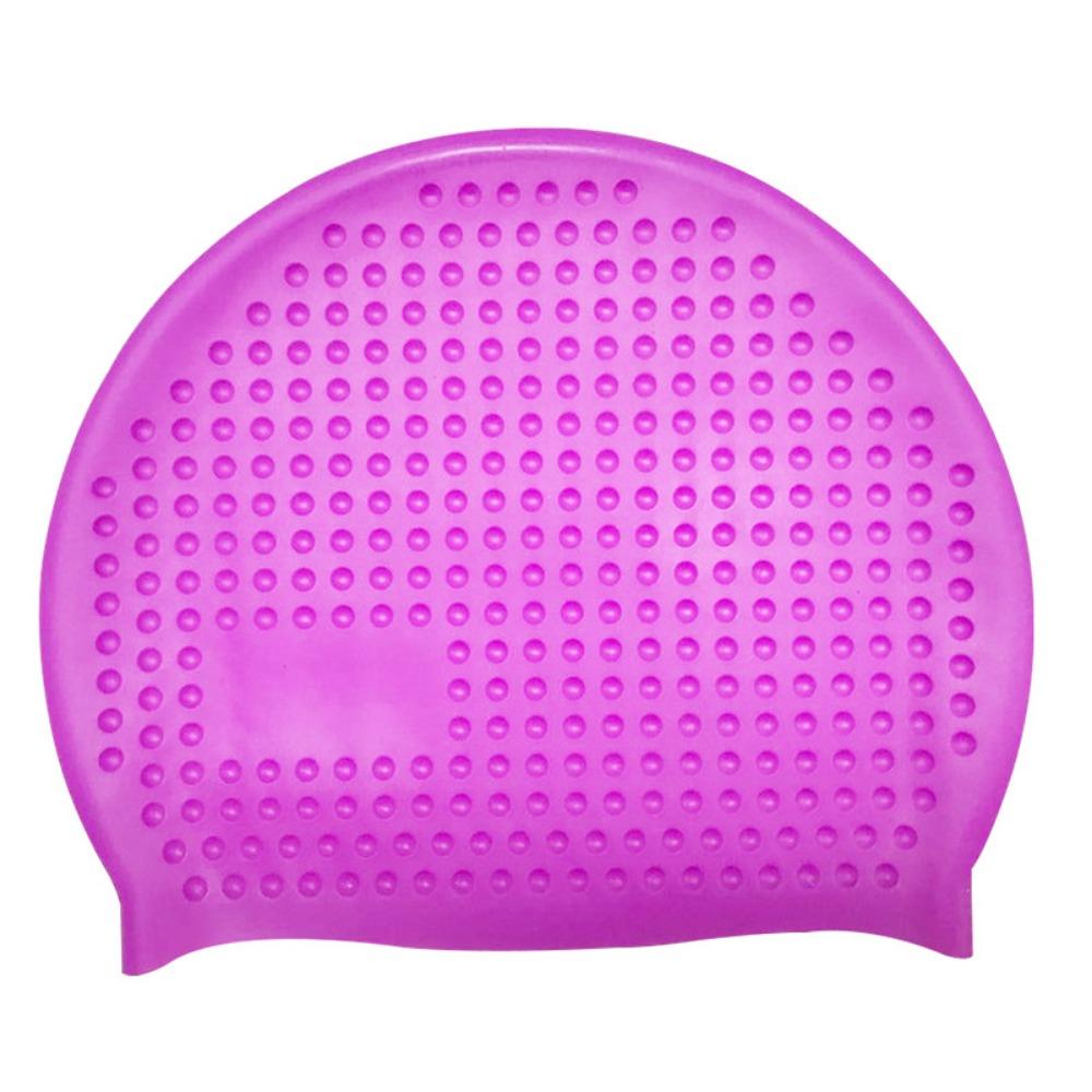 Non-Slip Silicone Swim Cap Elastic Wrinkle Free Snorkeling Cap Durable Long Hair Protection Waterproof Bathing Cap Swim Training