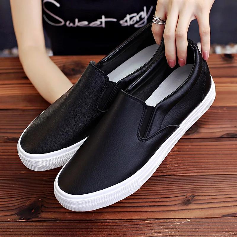 Leisure Feet Set Shoes for Men Fashion Versatile Shallow Mouth White Men's  Shoes Skateboarding Shoes for Man 2025 New