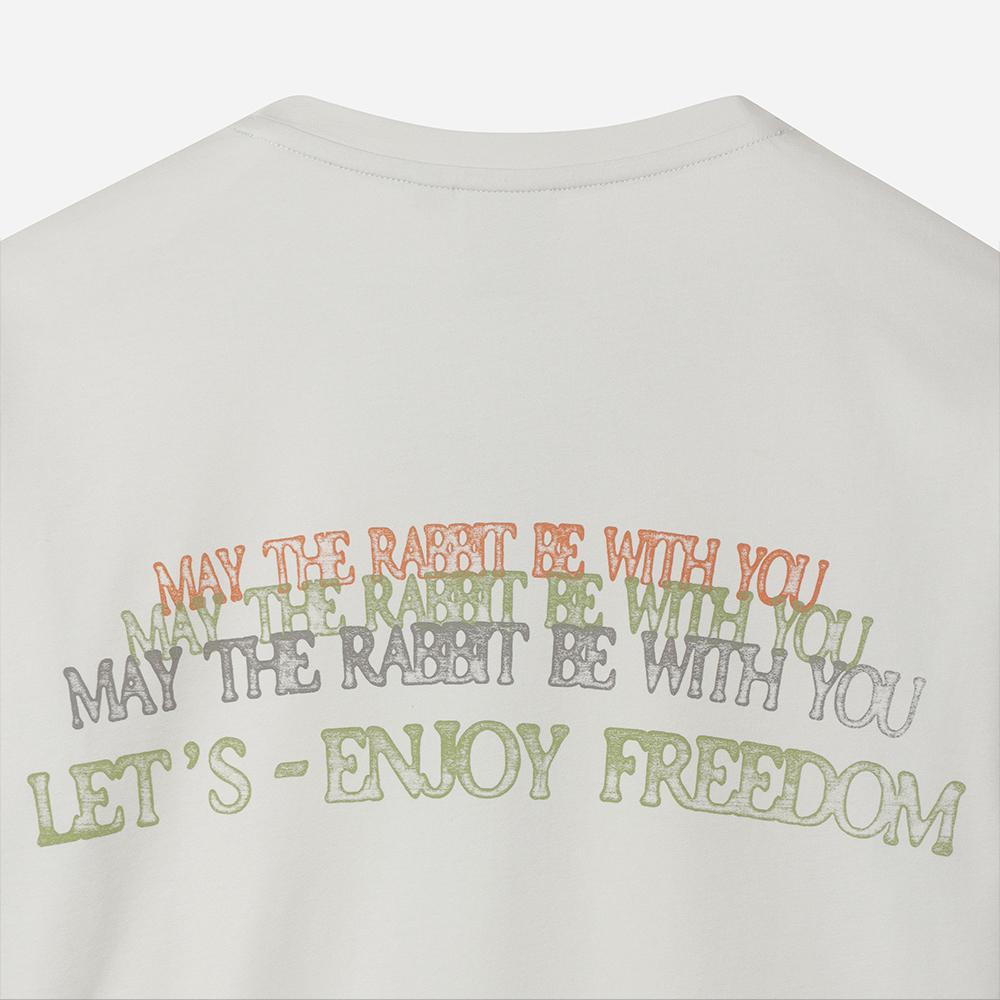 DOD Lettering Graphic Long Sleeve T-Shirt (Ivory)