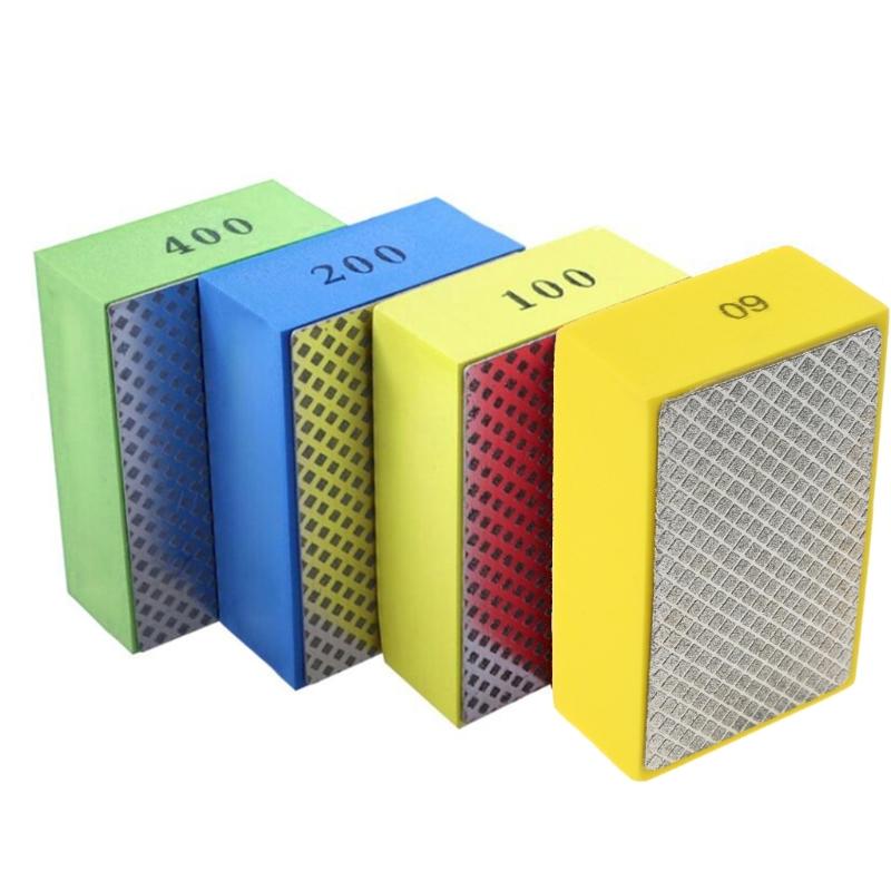 Durable Diamond Hand Polishing Pads for Sanding Concrete Glass Stone Granite Marble Remove for Sharp Edge 60# 100# 200#