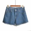A New Summer Thin Denim Shorts Women's Wash Slim Women's Wide-leg Denim Shorts