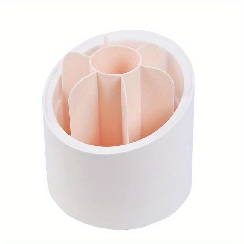 Rotating Makeup Brush Storage Box Portable Multifunction Dust Proof Desktop Organizer Lipstick Shadow Cosmetic Holder