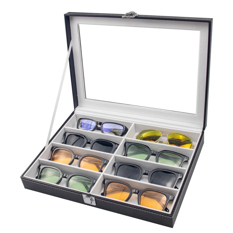 

Дисплей для солнцезащитных очков и очков из грецкого ореха, многосекционная коробка для хранения