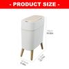 Bedroom Waste Bin 10L with Automatic Lid and Soft Close, Small Trash Can for Bathroom, Office, and Living Room Waste Collection Use