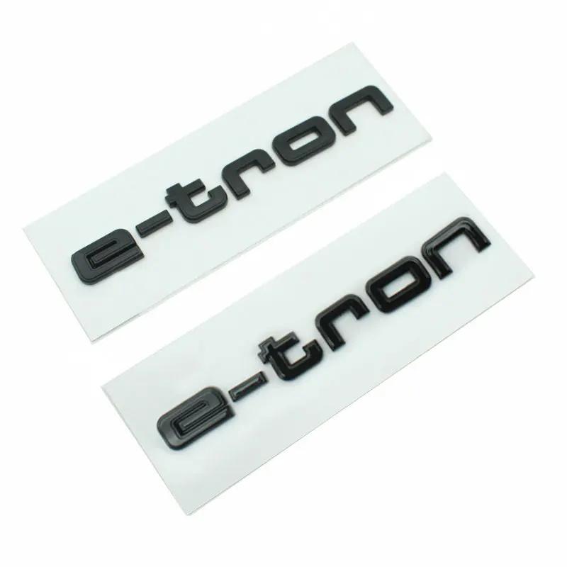 E Tron Badge Car Stickers for Audi Pure Electric Rear Mark New Audi E-tron Logo Sports Modified Rear Displacement Refit Decals
