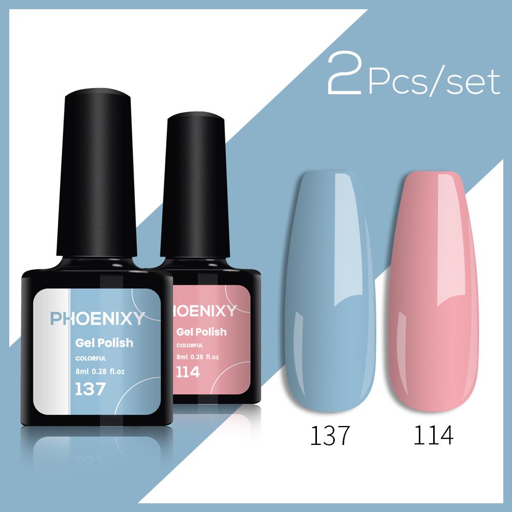 

Набор гель-лаков PHOENIXY, набор для маникюра, блестящий гель-лак для ногтей, полуперманентный дизайн ногтей, долговечный гель-лак для ногтей, необходимый УФ-светодиодный гель для замачивания set 07