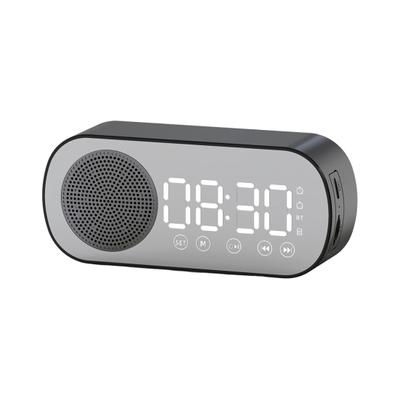 Wireless Mirror Alarm Clock Speaker Bluetooth-Compatible 5.0 FM TF Card Support Home Entertainment Multi-functional Speaker