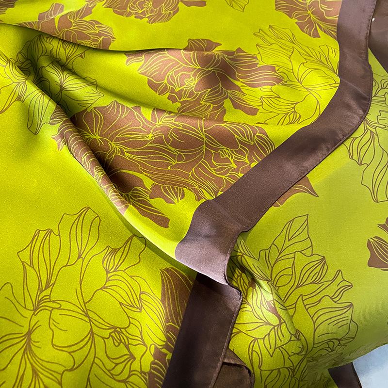 Fashion Imitation Silk Temperament Summer Sun Protection Beach Scarf Shawl Outside The Holiday, Suitable for Daily Decoration Wear