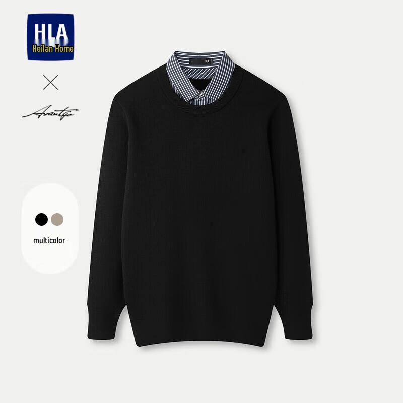 

HLA Men s Double Collar Warm Knit Sweater 2XL