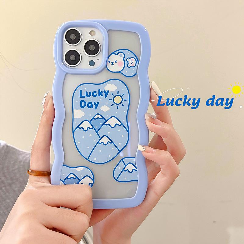 

Acrylic Lace Cartoon Bear Case for iPhone 11Pro, 11Pro Max, 13Pro iPhone 11
